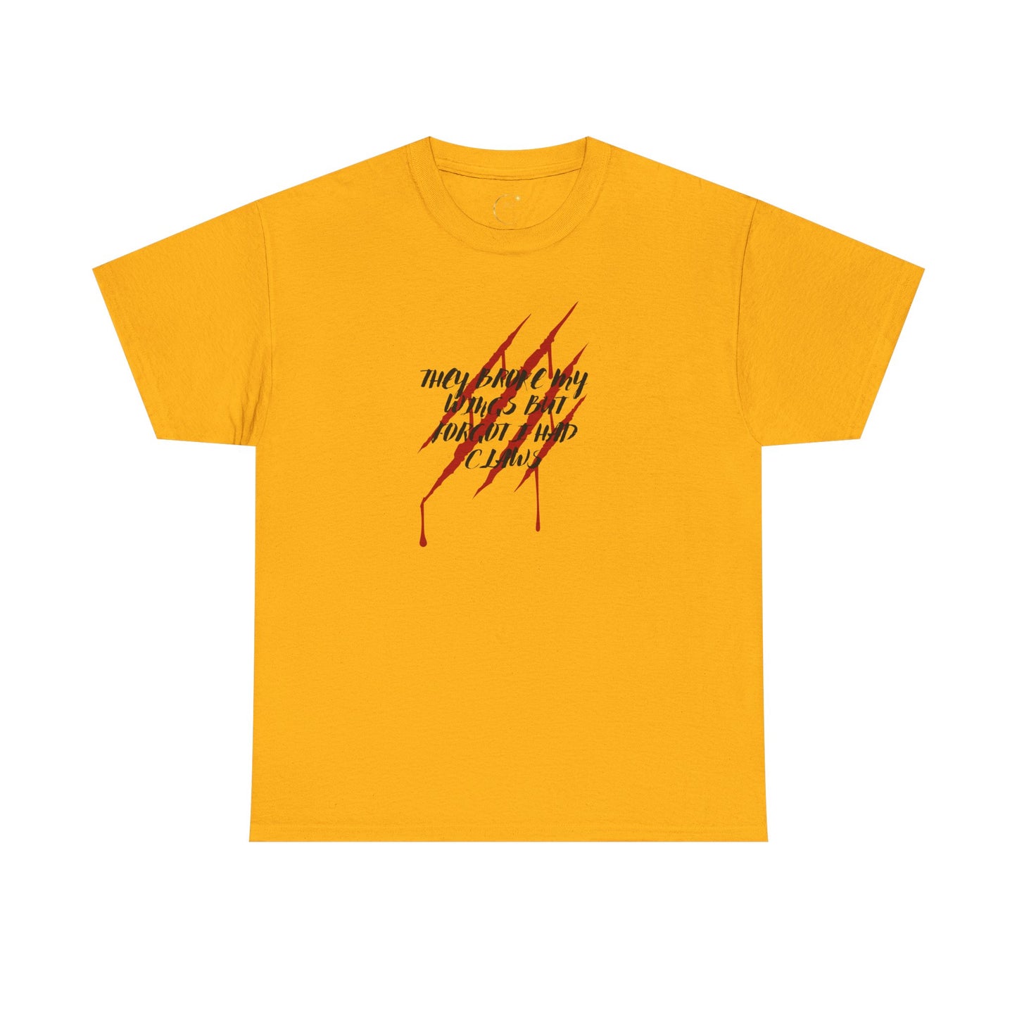 Unisex Heavy Cotton Tee- Broken Wings Claws