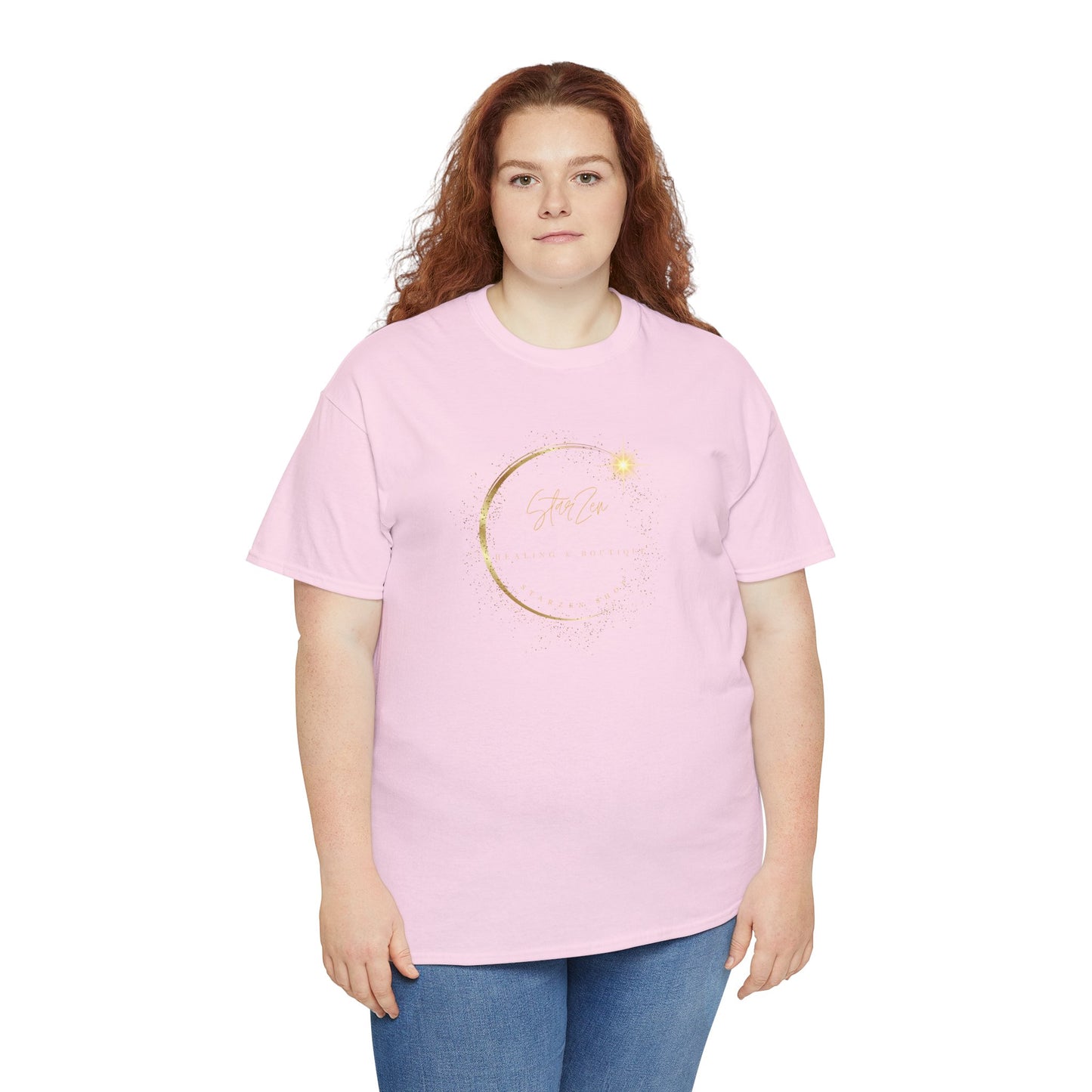 Unisex Heavy Cotton Tee-StarZen Logo
