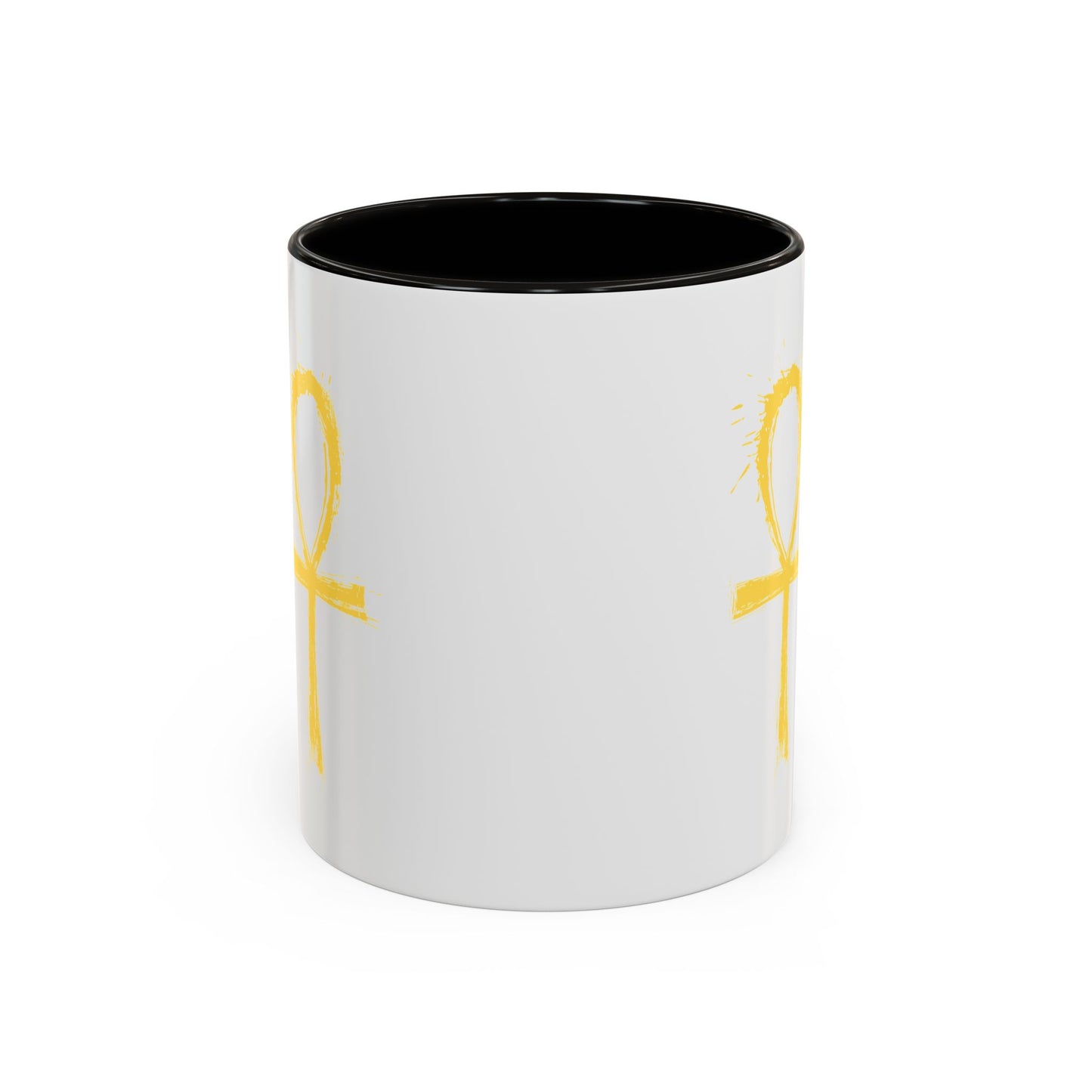 Colorful Mugs, 11oz-Golden Ankh