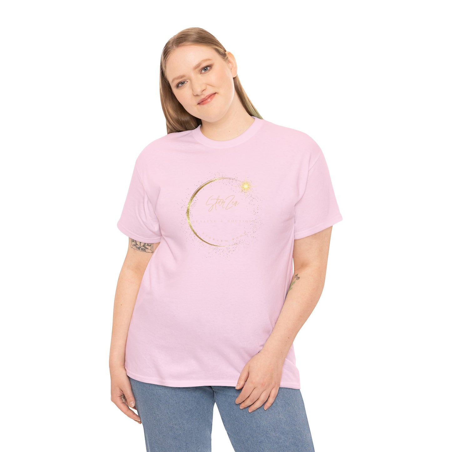 Unisex Heavy Cotton Tee-StarZen Logo