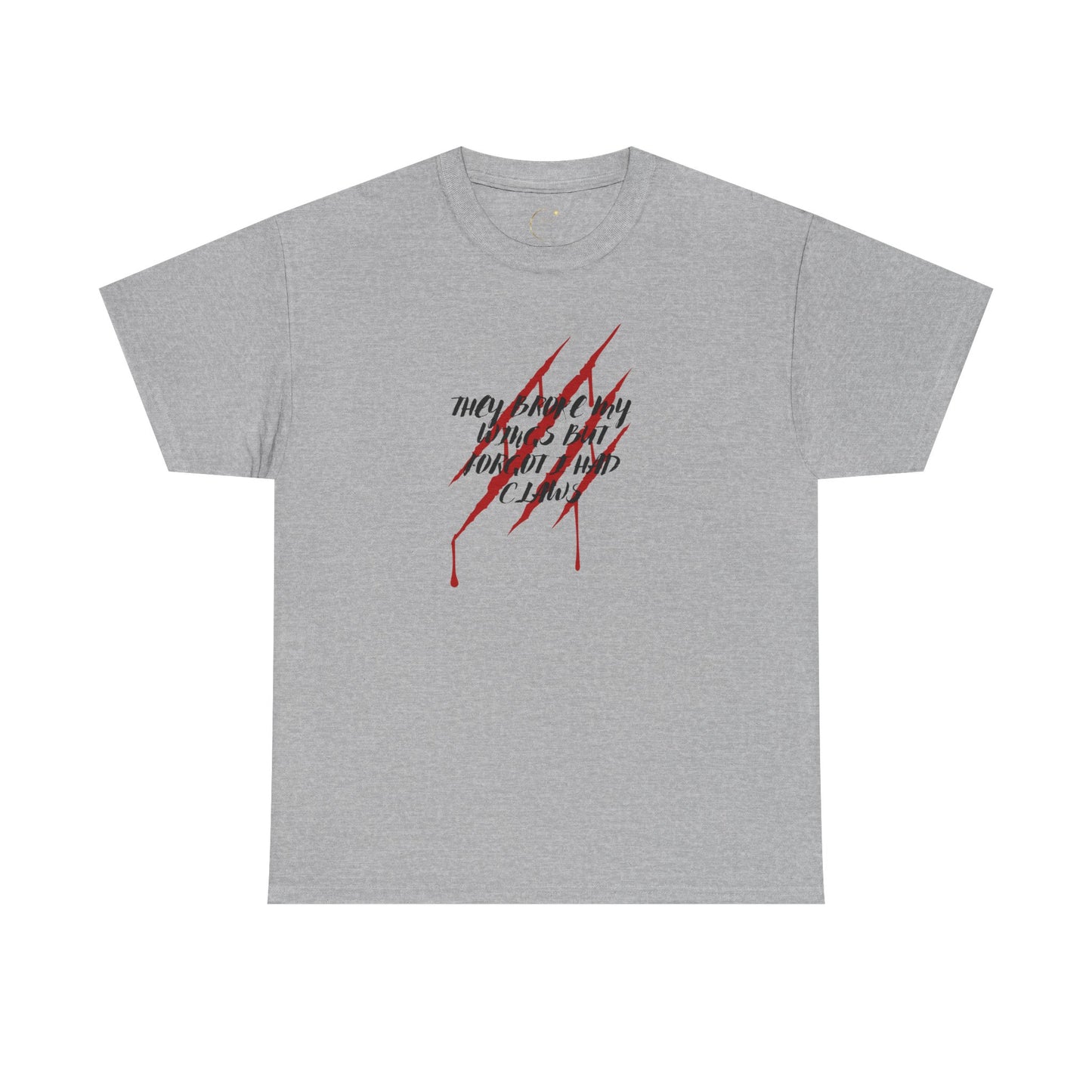 Unisex Heavy Cotton Tee- Broken Wings Claws