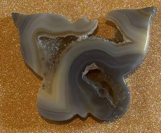 Agate Butterfly Carving
