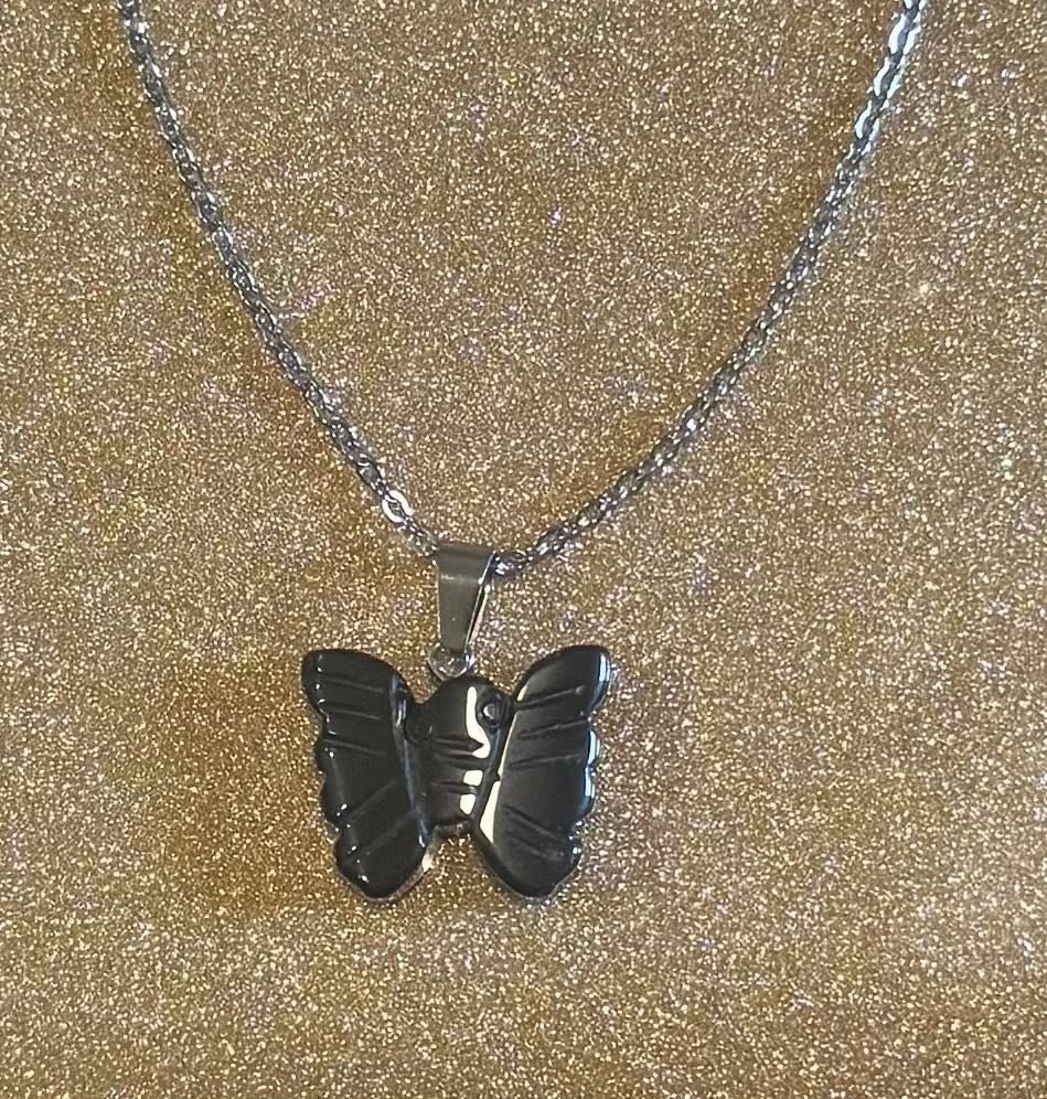 Crystal Butterfly Necklace