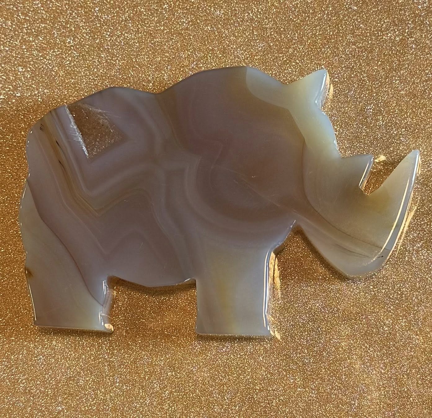 Agate Rhino Slice