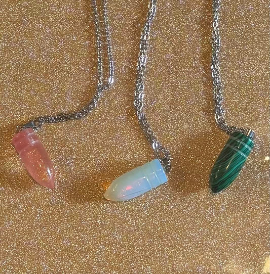 Crystal Bullet Necklace