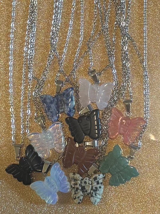 Crystal Butterfly Necklace