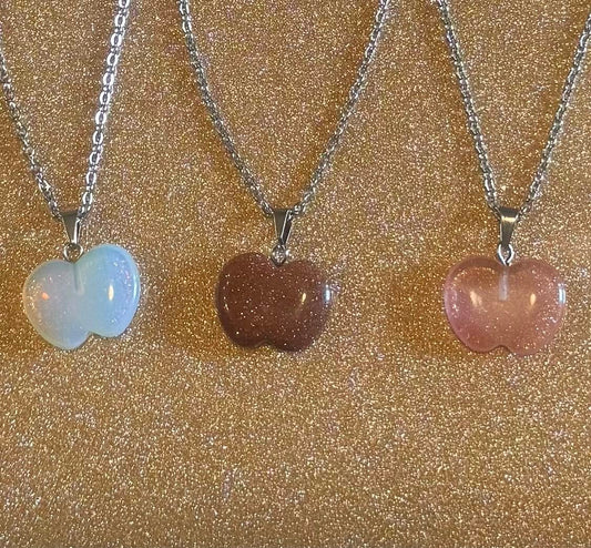 Crystal Apple Necklace