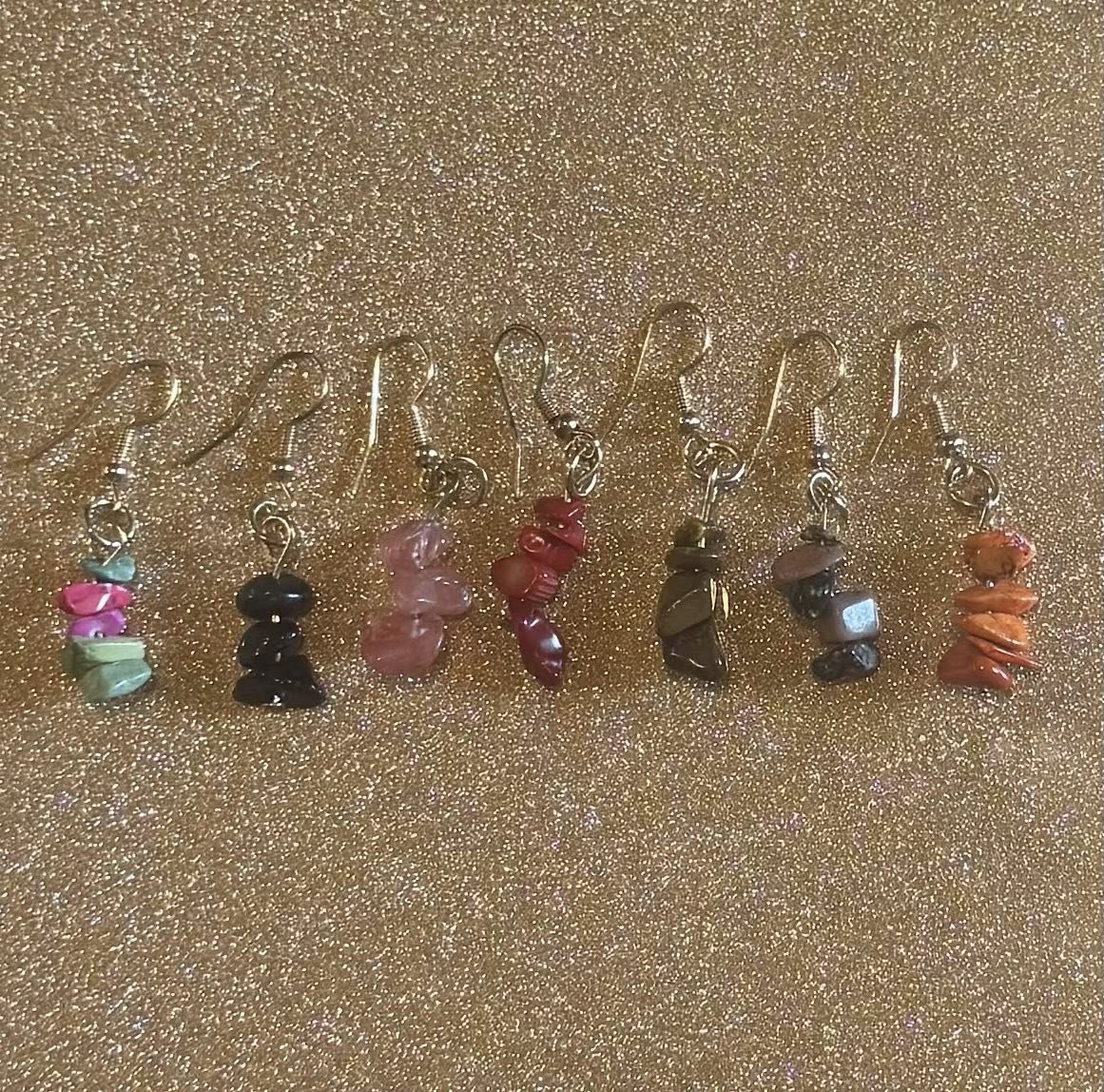 Chipped Crystal Earrings