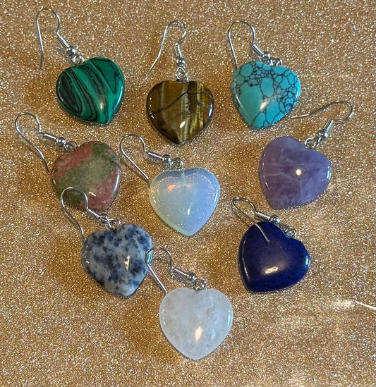 Crystal Heart Earrings