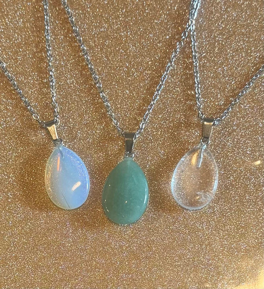 Crystal Teardrop Necklace