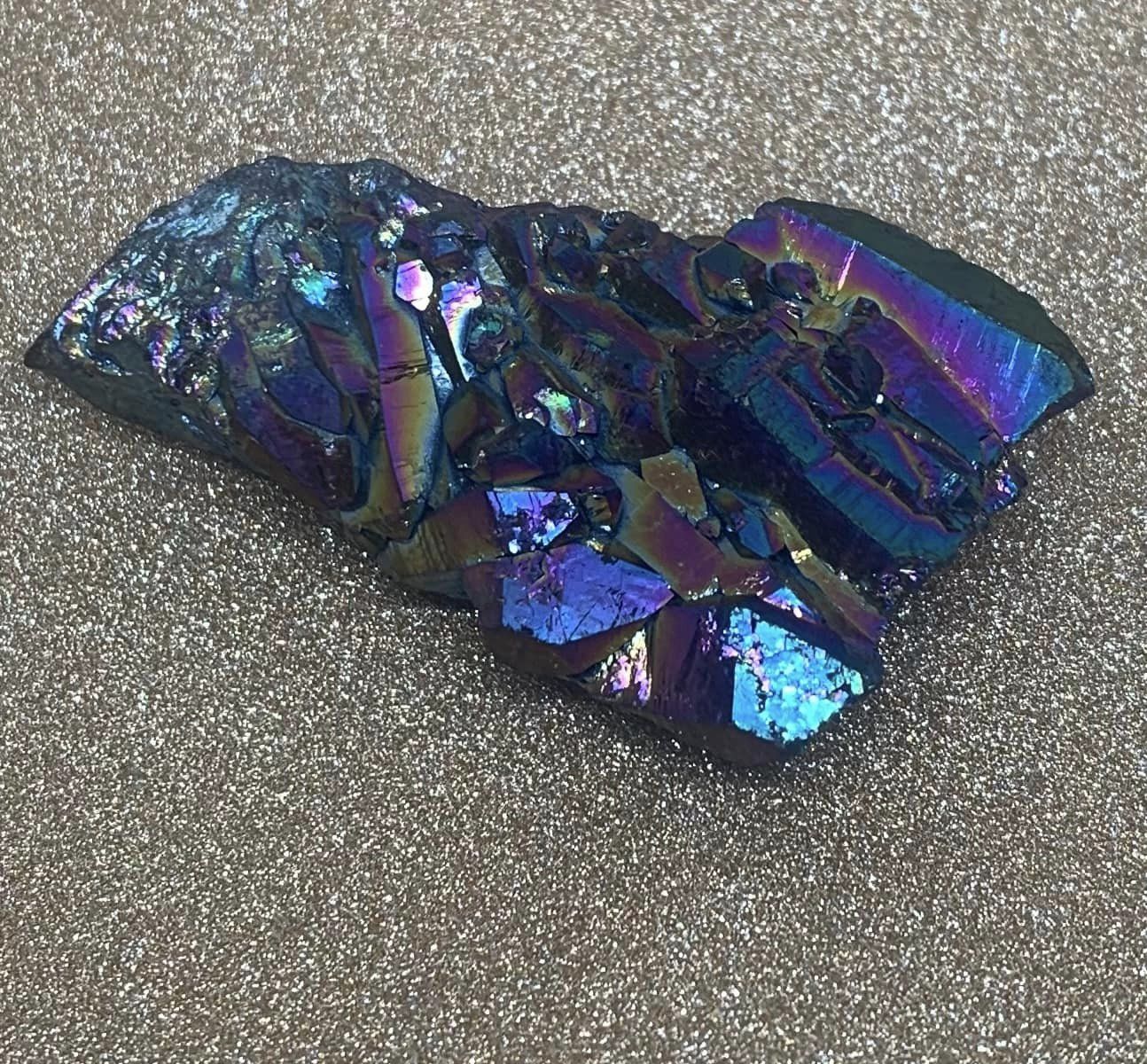 Rainbow Aura Quartz Cluster