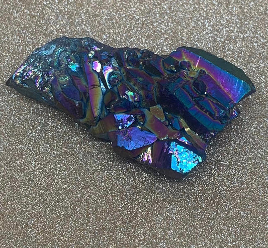 Rainbow Aura Quartz Cluster