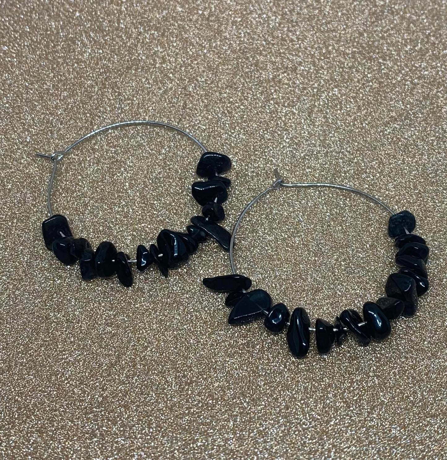 Black Agate Earrings