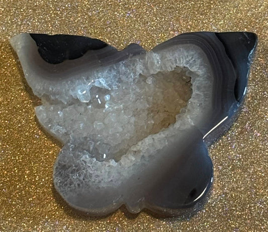 Agate Butterfly Carving