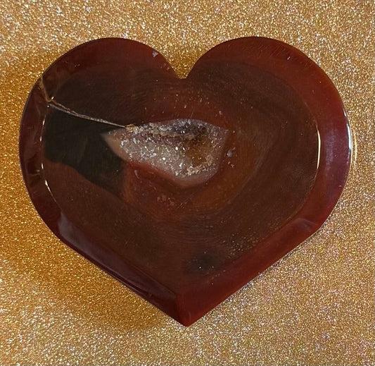Carnelian Heart Carving