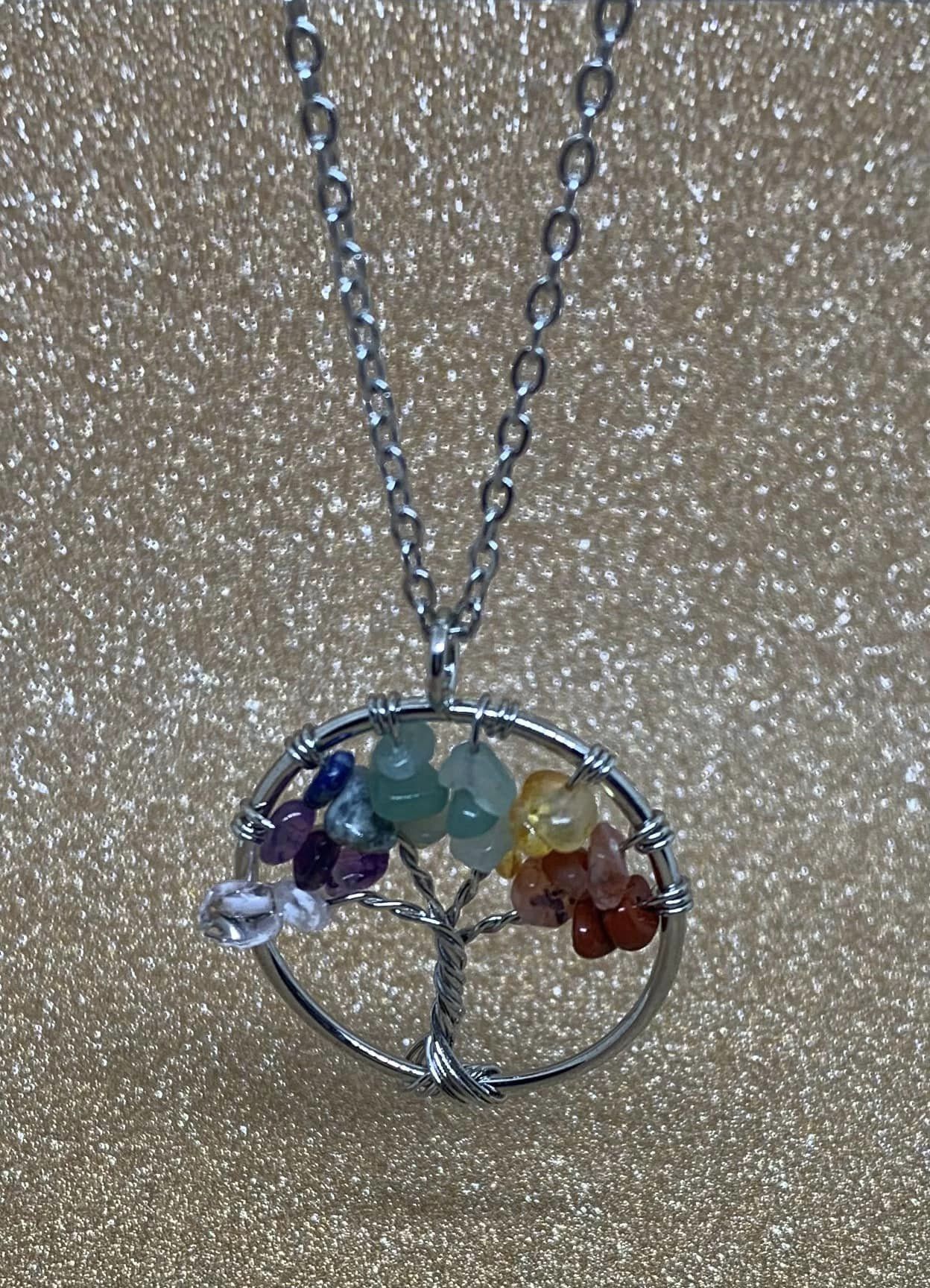 7 Chakra Tree of Life Necklace