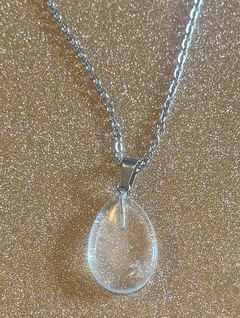 Crystal Teardrop Necklace