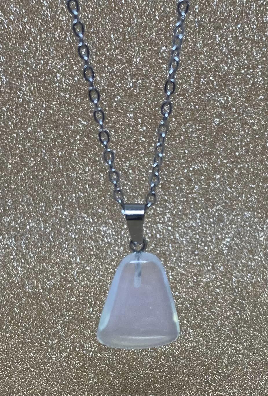 Clear Quartz Bell Necklace