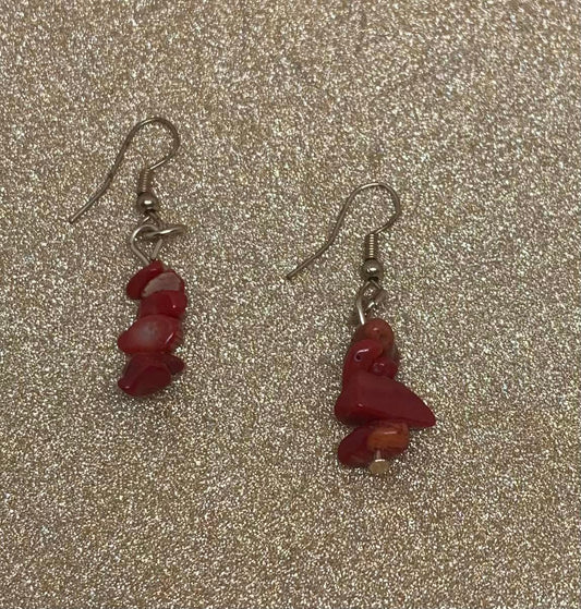 Precious Coral Earrings