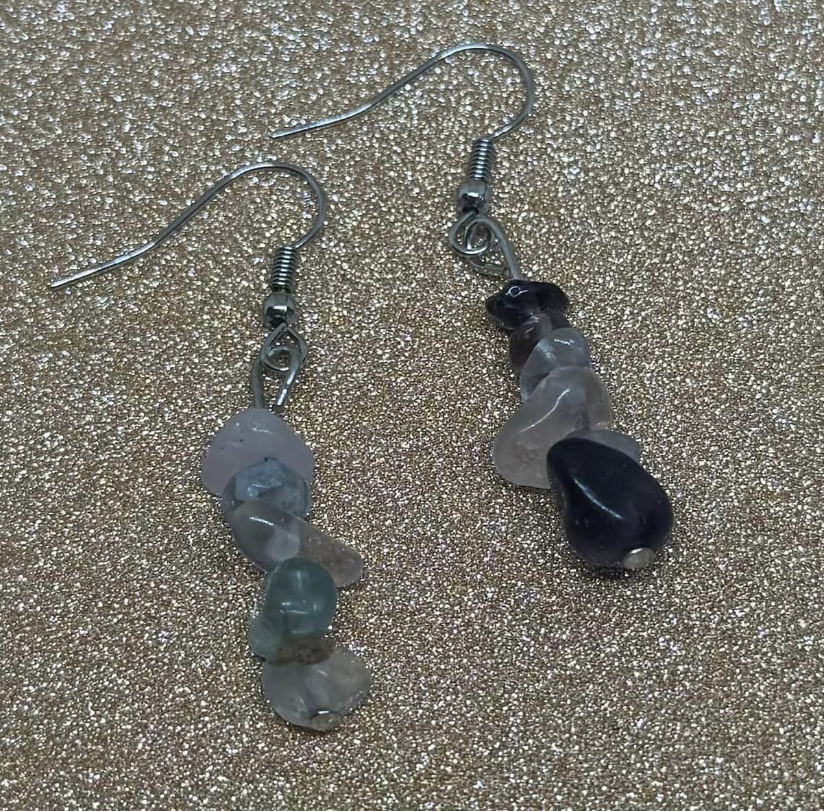 Rainbow Fluorite Earrings