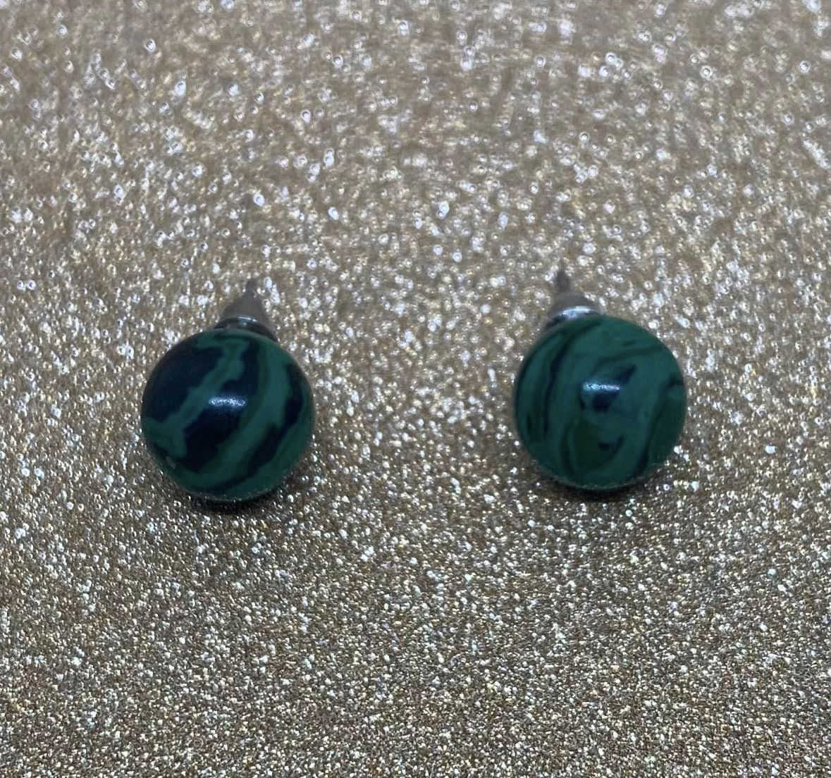 Malachite Earrings