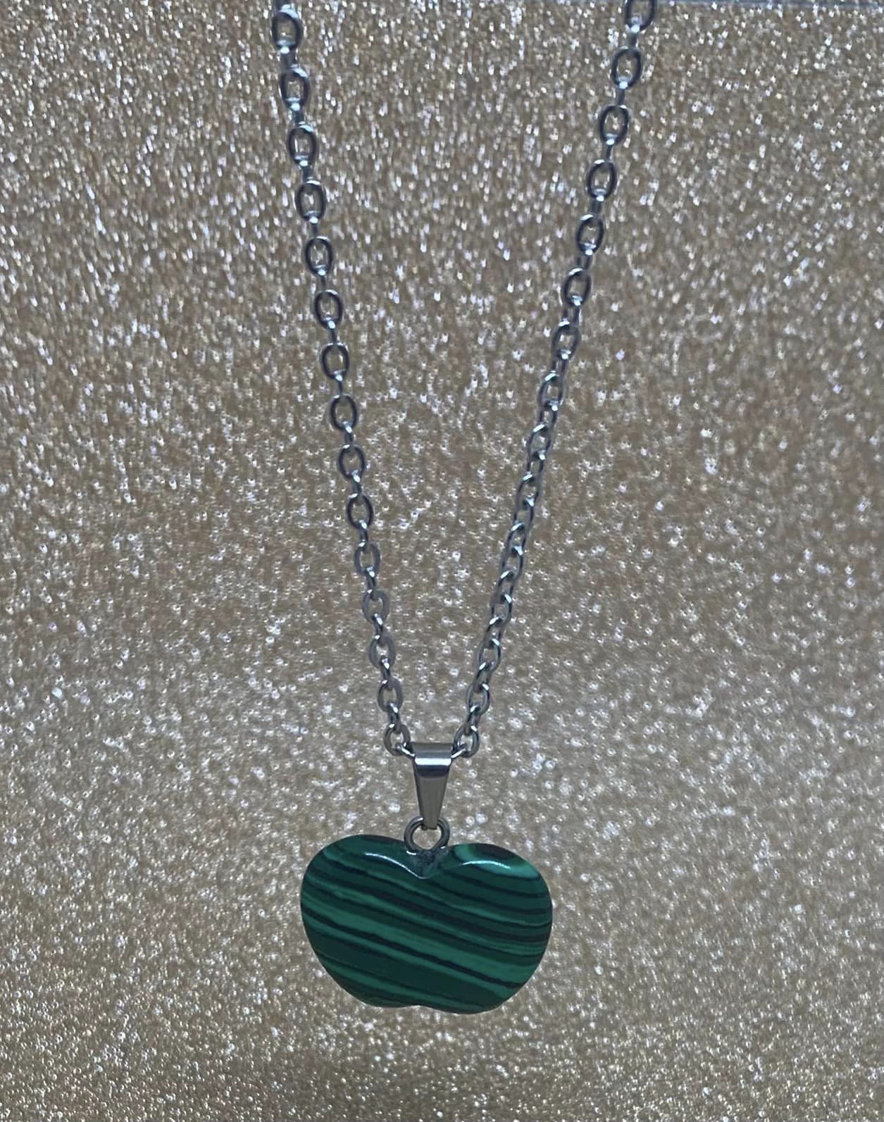 Malachite Apple Necklace