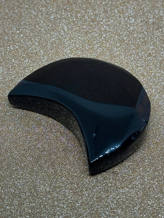Obsidian Moon Carving