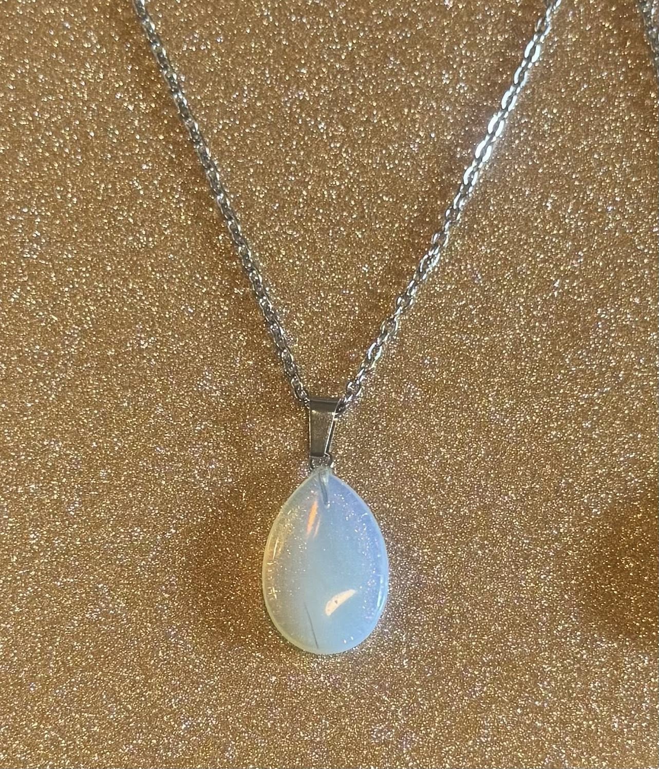 Crystal Teardrop Necklace