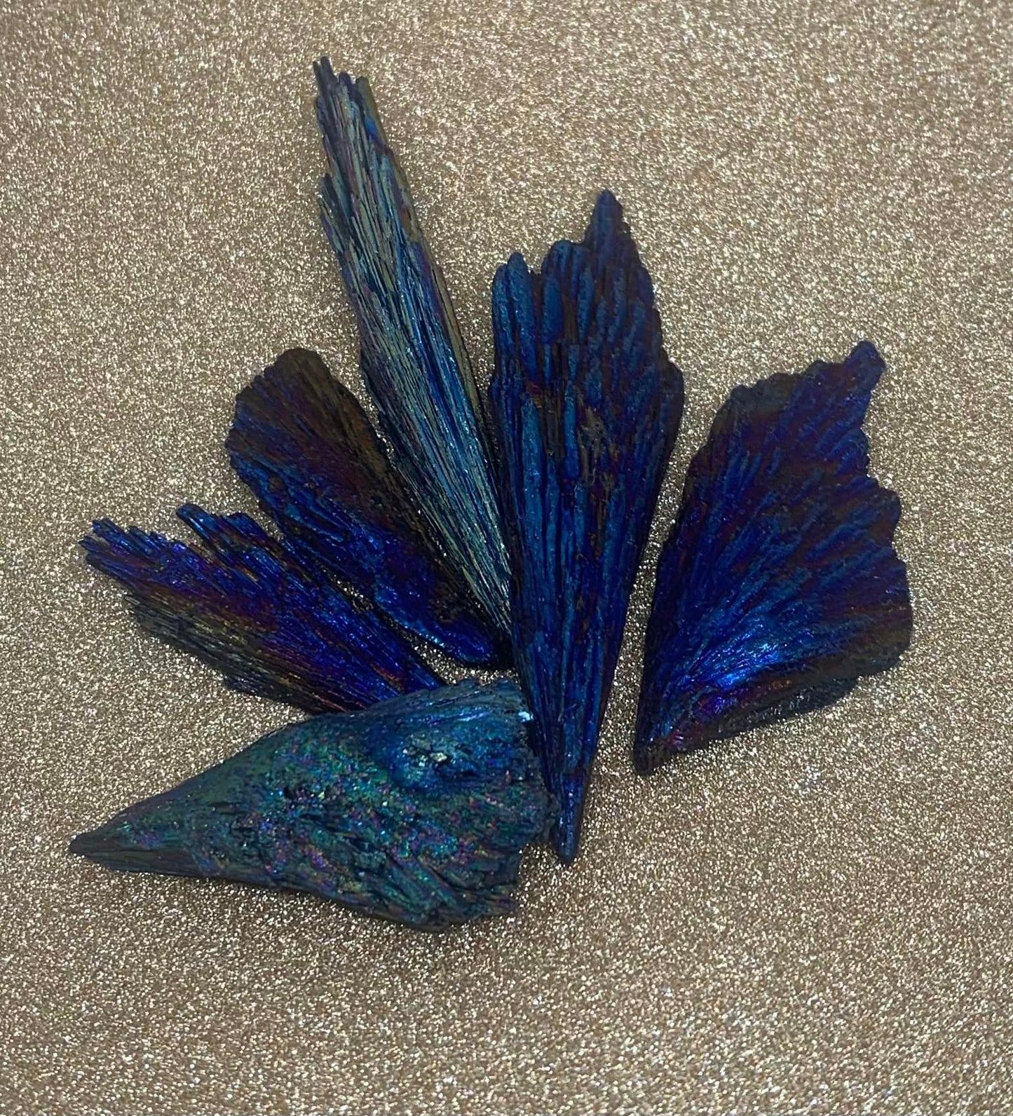 Rainbow Aura Kyanite (Peacock Feather's)