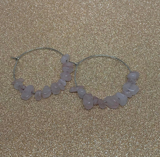 Rose Quartz Earrings