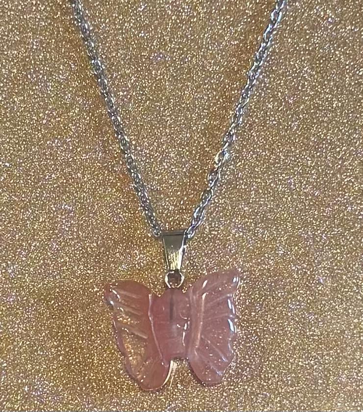 Crystal Butterfly Necklace
