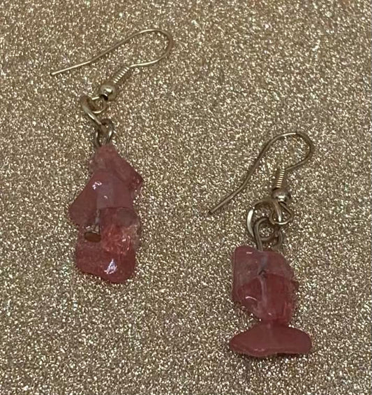 Strawberry Quartz Earrings