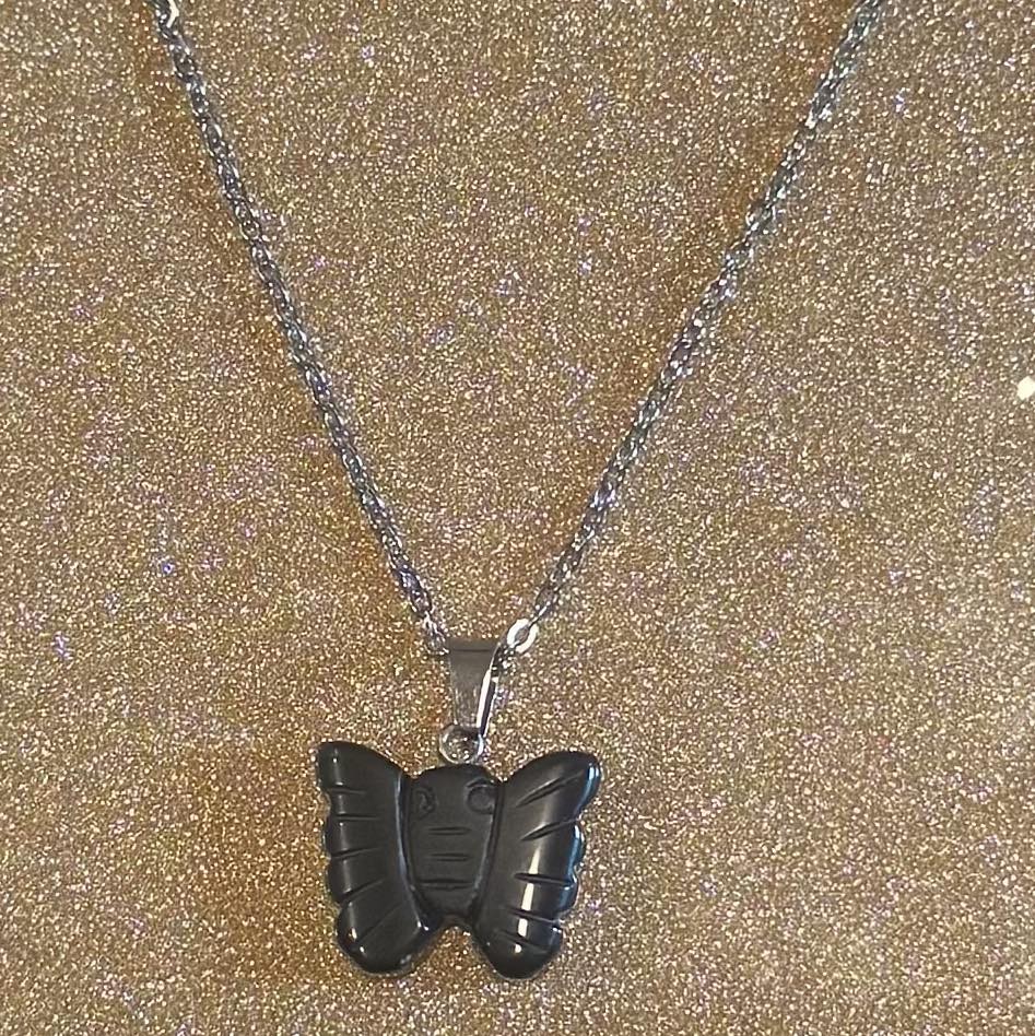 Crystal Butterfly Necklace